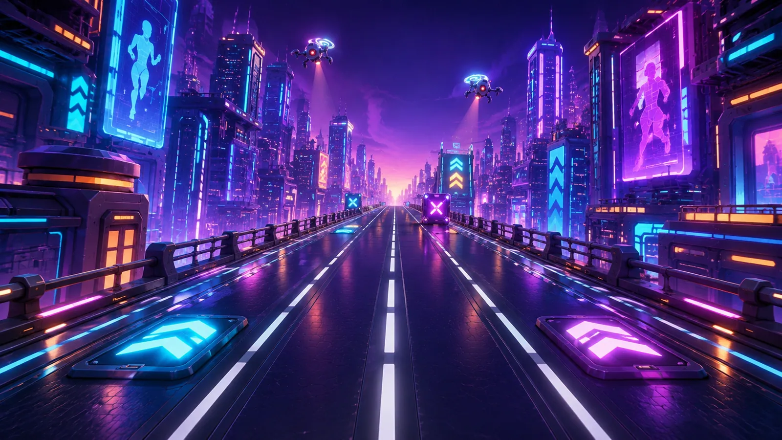 Neon District street run